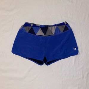 Blue athletic shorts